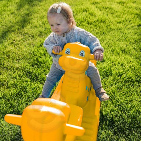  Bujak Wieloosobowy Dino Huśtawka Równoważna Żółta