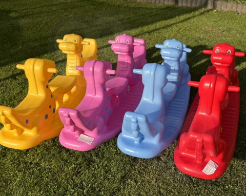  Bujak Wieloosobowy Dino Huśtawka Równoważna Żółta