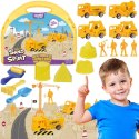 Magiczny Piasek Kinetyczny Plac Budowy Dźwig Autka