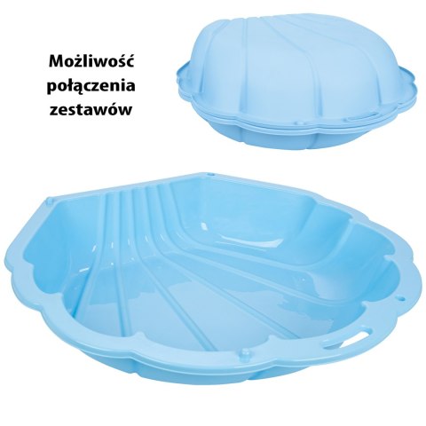  Piaskownica Basen Muszelka Niebieska 3w1 Suchy Basen 1 szt.
