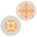 CLASSIC WORLD Pastelowa Mandala Układanka Montessori Mozaika Kwiaty