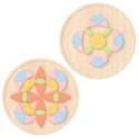 CLASSIC WORLD Pastelowa Mandala Układanka Montessori Mozaika Kwiaty