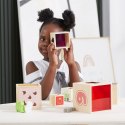  Drewniana Piramidka Edukacyjna Montessori Sorter Klocki Układanka