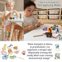  Drewniana Przeplatanka Klocki Farma do Nawlekania Montessori