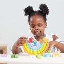  Drewniana Tęcza Układanka Klocki Kreatywne Montessori