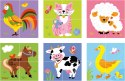  Drewniana Układanka Puzzle Farma 4 klocki