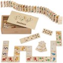  Drewniane Domino 2w1 Zwierzęta i Liczby