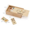  Drewniane Domino 2w1 Zwierzęta i Liczby