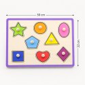  Drewniane Kolorowe Puzzle Z Pinezkami Kształty