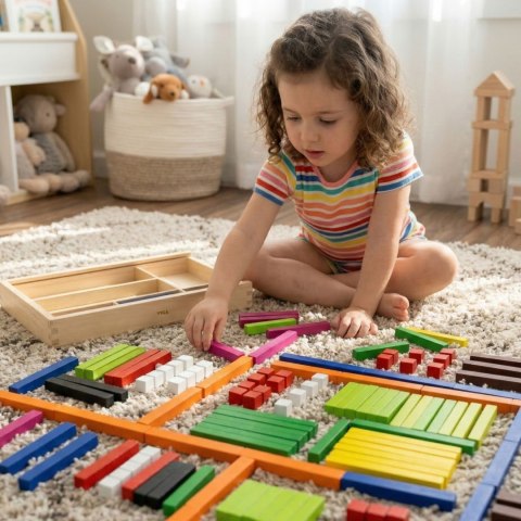  Drewniane Patyczki Edukacyjne Matematyczne Klocki Cuisenaire'a