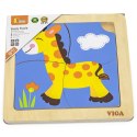  Drewniane Puzzle Układanka Edukacyjna Żyrafa 4 el. Montessori