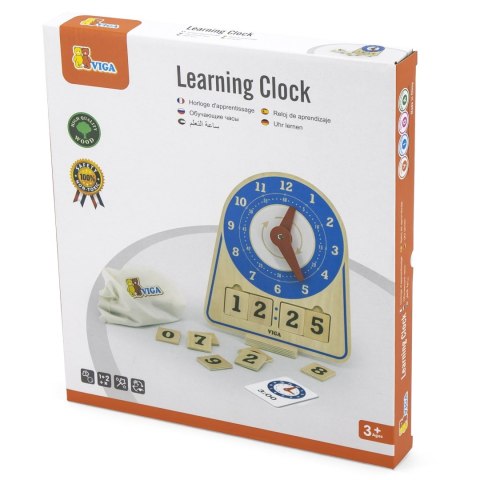  Drewniany Zegar Nauka Zegara Czasu Montessori