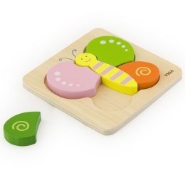  Pierwsze drewniane Puzzle maluszka Motylek