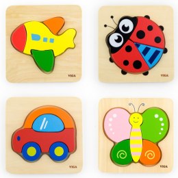  Pierwsze drewniane Puzzle maluszka Motylek