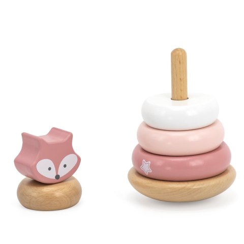  PolarB Drewniana Piramidka Edukacyjna - Lisek