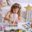  PolarB Zestaw Drewniana Piramidka + Przebijanka z Młoteczkiem Miś Polarny Montessori