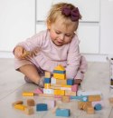  PolarB Zestaw drewnianych klocków w wiaderku - 60 elementów