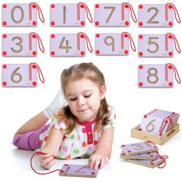  Tabliczki Magnetyczne Nauka Pisania Cyferki Certyfikat FSC Montessori