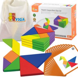  Tangram Drewniana Gra Logiczna Układanka Certyfikat FSC