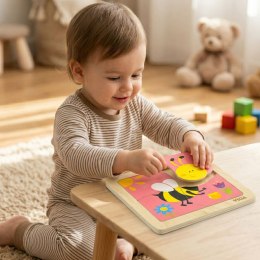 Viga Drewniane Puzzle Pszczoła Układanka Montessori Edukacyjna 18m+ Owad