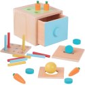  GREEN Drewniana Szuflada Edukacyjna 4w1 Sorter Montessori Gra w Marchewki FSC