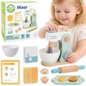  GREEN Drewniany Mikser Kuchenny Blender z Akcesoriami 11 el.