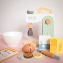  GREEN Drewniany Mikser Kuchenny Blender z Akcesoriami 11 el.
