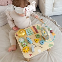  GREEN Drewniany Stolik Edukacyjny Muzyczny Labirynt Sensoryczny 5W1