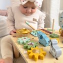  GREEN Drewniany Stolik Edukacyjny Muzyczny Labirynt Sensoryczny 5W1