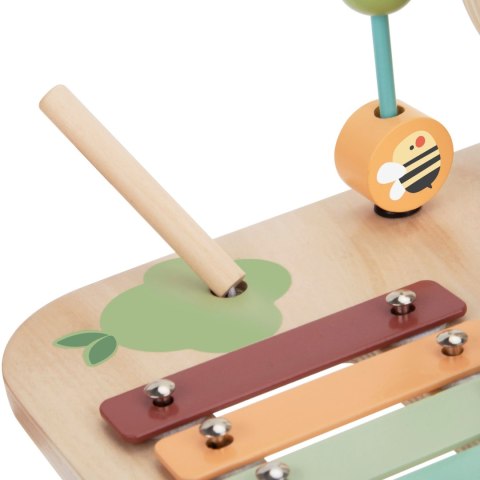  GREEN Drewniany Stolik Edukacyjny Muzyczny Labirynt Sensoryczny 5W1