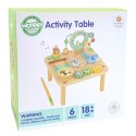  GREEN Drewniany Stolik Edukacyjny Muzyczny Labirynt Sensoryczny 5W1