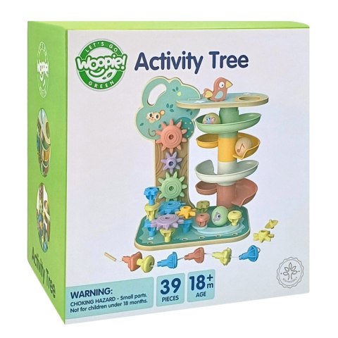  GREEN Drzewko Aktywności Kulodrom Montessori 4w1 FSC