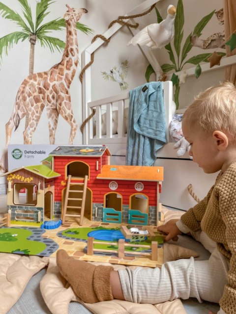  GREEN Mega Farma Figurki Zwierząt Stajnia Obora Kurnik 18 el.