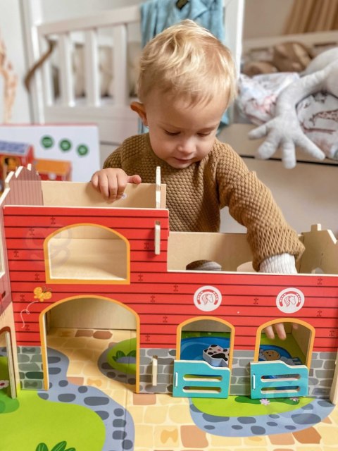  GREEN Mega Farma Figurki Zwierząt Stajnia Obora Kurnik 18 el.