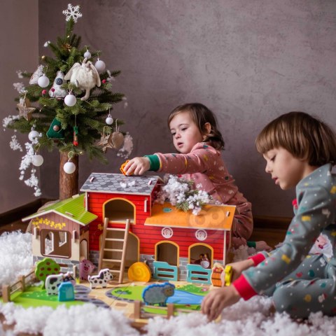  GREEN Mega Farma Figurki Zwierząt Stajnia Obora Kurnik 18 el.