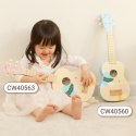 CLASSIC WORLD Drewniane Ukulele Gitara dla Dzieci Niebieskie
