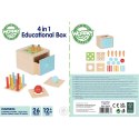  GREEN Drewniana Szuflada Edukacyjna 4w1 Sorter Montessori Gra w Marchewki FSC