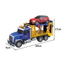  Laweta Ciężarówka Transporter Z Autkiem Światło Dźwięk Skala 1:14