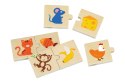  Drewniane Puzzle Nakarm Zwierzątko Co jedzą Zwierzęta Układanka