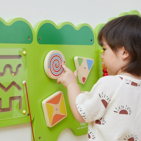  Tablica Sensoryczna Manipulacyjna Krokodyl Certyfikat FSC Montessori